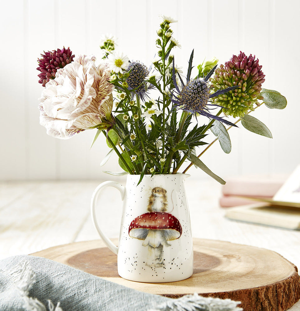 Royal Worcester Wrendale Posy Jug - He's a Fun-gi