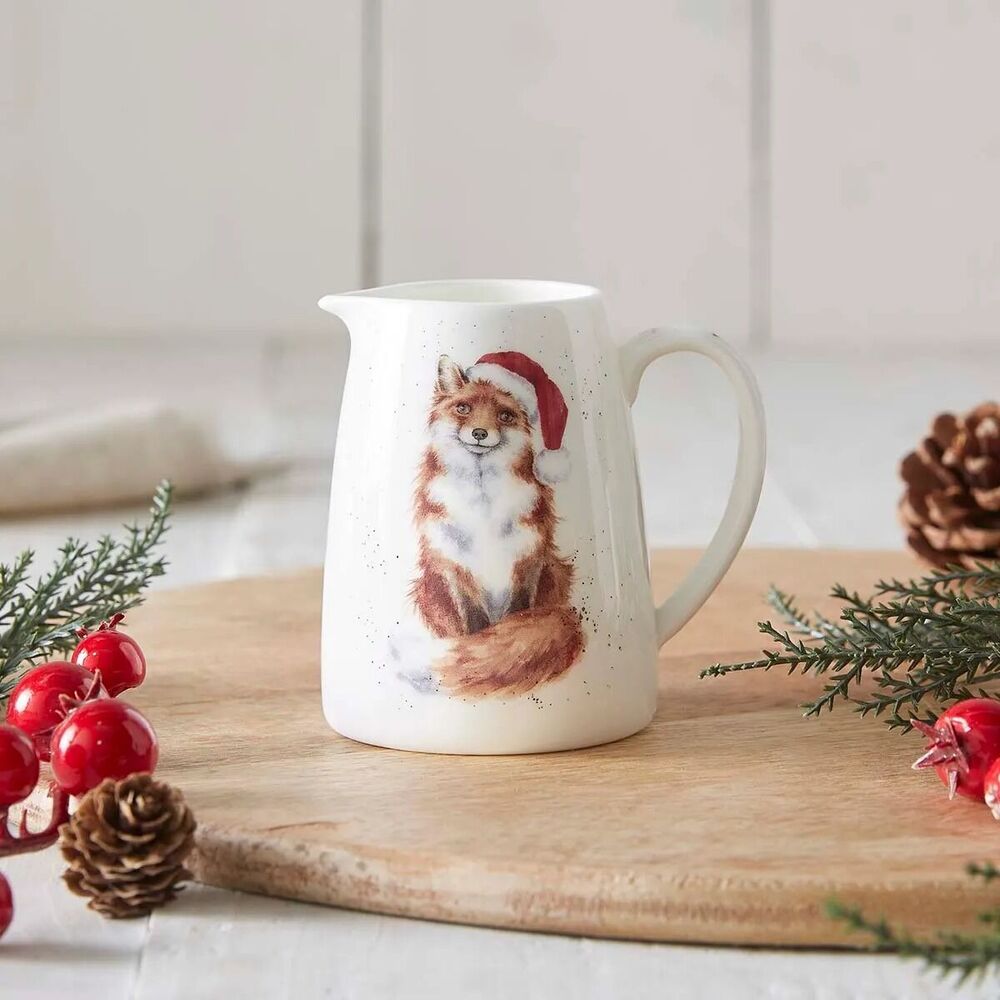 Royal Worcester Wrendale Designs Posy Jug - Festive Fox