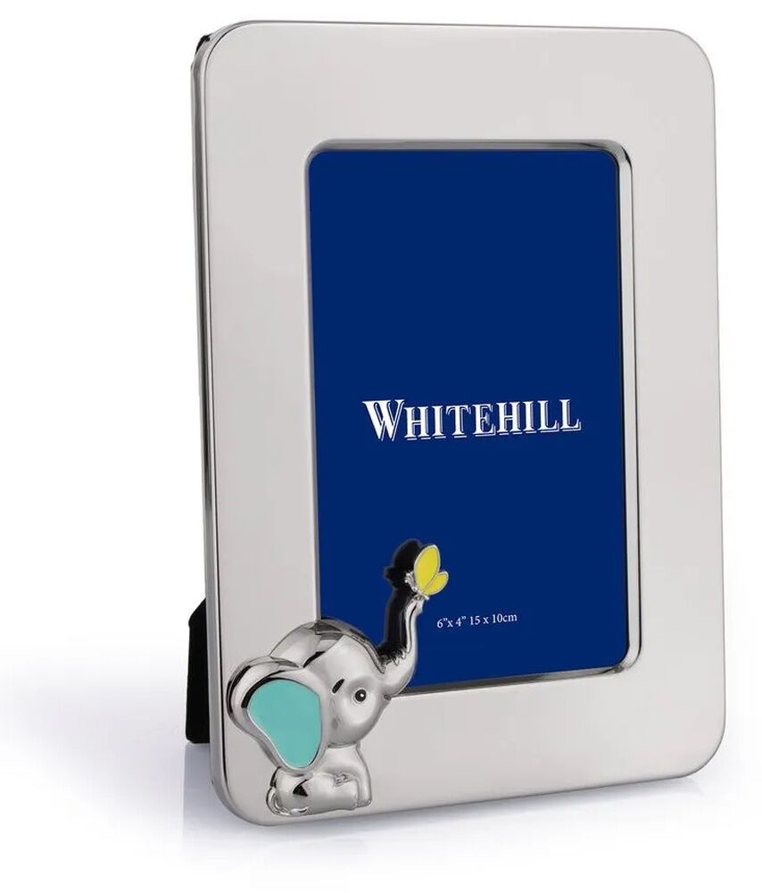 Whitehill Baby - Silver Plated Elephant Motif Frame 10cm x 15cm