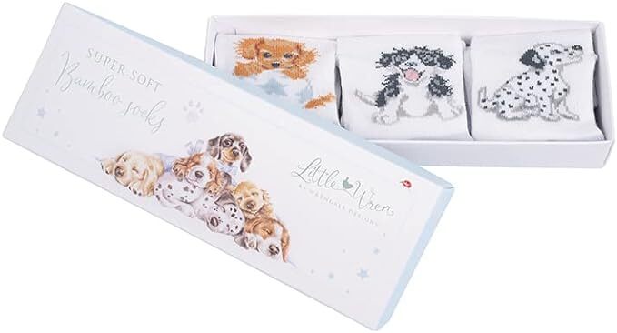 Wrendale Designs - Little Paws Baby Socks Set of 3 (6-12 Months)