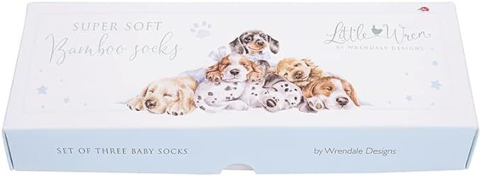 Wrendale Designs - Little Paws Baby Socks Set of 3 (6-12 Months)