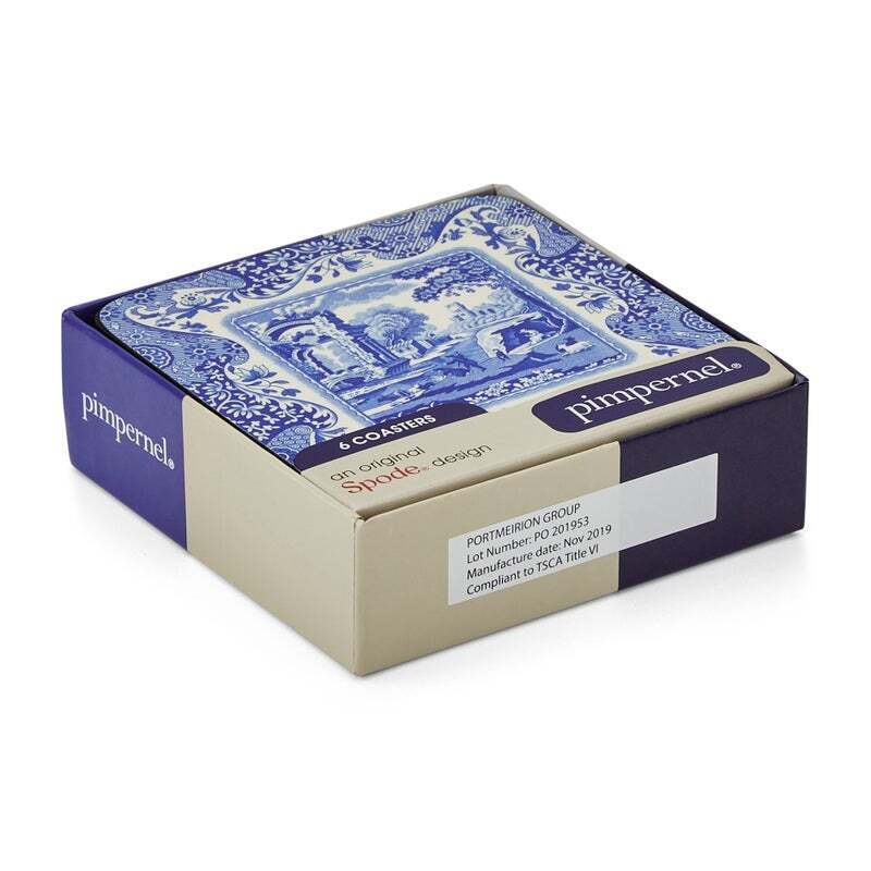 Blue Italian by Pimpernel - Coasters (Set of 6)