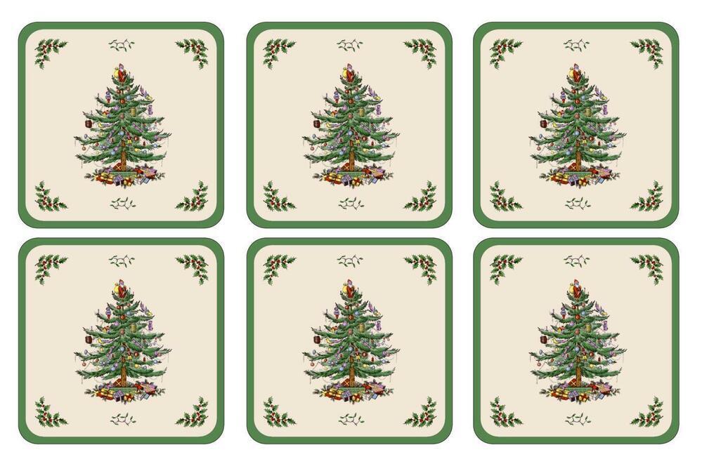 Pimpernel Christmas Tree - Coasters - (Set of 6)