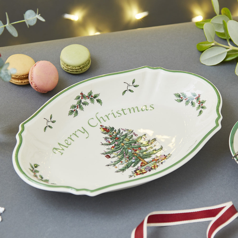Spode Christmas Tree - Merry Christmas Tray - 28cm