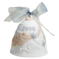 Lladro Christmas Bell Glazed 2006 Ornament