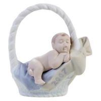 Lladro Christmas Born In 2007 Boy Ornament