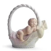 Lladro Christmas Born In 2010 Girl Ornament