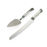 Royal Selangor - Roses & Ribbons Cake Knife & Server Set