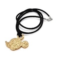 Royal Selangor Disney - Mickey Mouse Gilt Dimpled Silhouette Pendant