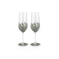 Royal Selangor Roses - Champagne Flute Pair