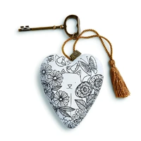 Art Hearts - Cat - Colour Me Art Heart