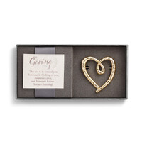 Demdaco Giving Pin - Gold Heart