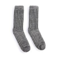 Demdaco Mens Giving Slipper Socks - Gray