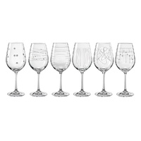 Bohemia Crystal Elements Goblet 450ml Set of 6