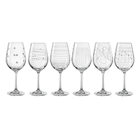 Bohemia Crystal Elements Goblet 450ml Set of 6