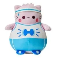 Pembe the Pink Cat Plush - Workout