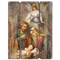 Joseph's Studio - Holy Family With Angel Panel