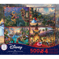 Thomas Kinkade Disney 4 x 500pc - V7