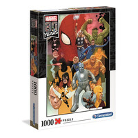 Clementoni Puzzle 1000pc - Marvel 80th Anniversary Impossible Puzzle!