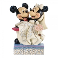 Jim Shore Disney Traditions - Mickey & Minnie Mouse Wedding - Congratulations