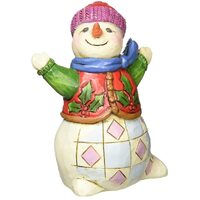 Heartwood Creek Classic - Mini Snowman With Holly Vest