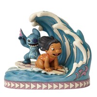 Jim Shore Disney Traditions - Lilo & Stitch 15th Anniversary - Catch The Wave