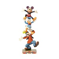 Jim Shore Disney Traditions - Goofy Donald and Mickey - Teetering Tower