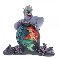 Jim Shore Disney Traditions - The Little Mermaid Ursula with Scene -  Deep Trouble