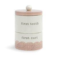 Demdaco Baby - First Tooth and First Curl Box - Pink