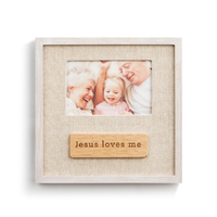 Demdaco Baby - Tender Blessings Jesus Loves Me Photo Frame 4x6"