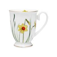 Floral Symphony - Daffodil Footed Mug