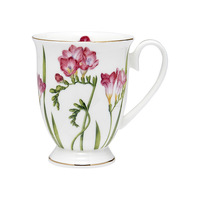 Floral Symphony - Freesia Footed Mug