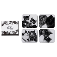 Feline Friends - Assorted Coaster 4 Pack