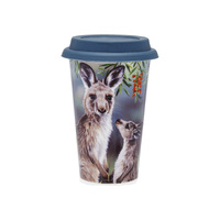 Ashdene Fauna of Australia - Kangaroo & Joey Travel Mug