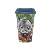 Fauna of Australia - Wombat & Lizard Travel Mug