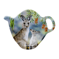 Fauna of Australia - Kangaroo & Joey Tea Bag Holder