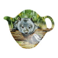 Fauna of Australia - Wombat & Lizard Tea Bag Holder