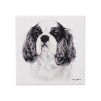 Delightful Dogs - King Charles Cavalier Ceramic Coaster