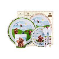 Honey Pot Bear - Kids 5 Piece Dinner Set