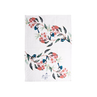 Ashdene Blue Wren & Eucalyptus - Tea Towel
