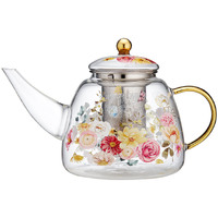 Ashdene Springtime Soiree - Glass Infuser Teapot