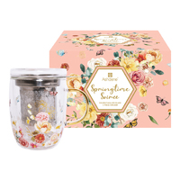 Springtime Soiree - Double Walled Glass 3 Piece Infuser