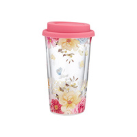Ashdene Springtime Soiree - Double Walled Glass Travel Mug