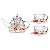 Springtime Soiree - Teapot & 2 Teacup Set