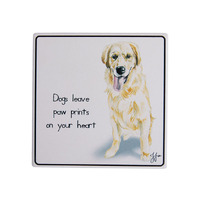 Ashdene Puppy Tales - Golden Retriever Ceramic Coaster