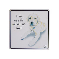 Puppy Tales - Labrador Ceramic Coaster