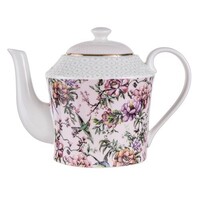Chinoiserie - Pink Teapot with Metal Infuser