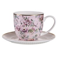 Chinoiserie - Pink Cup and Saucer