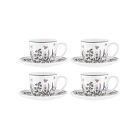 Ashdene Queen Bee - Cup & Saucer Set of 4