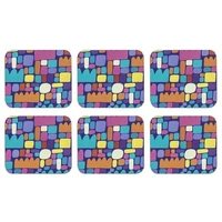 Ashdene Puli Puli Coaster 6 Pack - Purple